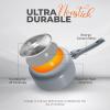 imageUtopia Kitchen 2 Quart Nonstick Saucepan with Detachable handle ampamp Glass Lid Grey  BlackSilver  Black