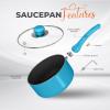 imageUtopia Kitchen 2 Quart Nonstick Saucepan with Detachable handle ampamp Glass Lid Grey  BlackTurquoise  Black