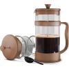 imageUtopia Kitchen 34 Ounce 1 Liter French Press Coffee Maker Tea Maker Travel Coffee Presses Heat Resistant Thickened Borosilicate Coffee Pot for Camping Travel Gifts Black Pack of 1Brown