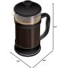 imageUtopia Kitchen 34 Ounce 1 Liter French Press Coffee Maker Tea Maker Travel Coffee Presses Heat Resistant Thickened Borosilicate Coffee Pot for Camping Travel Gifts Black Pack of 1Black