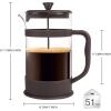 imageUtopia Kitchen 34 Ounce 1 Liter French Press Coffee Maker Tea Maker Travel Coffee Presses Heat Resistant Thickened Borosilicate Coffee Pot for Camping Travel Gifts Black Pack of 1Deep Taupe