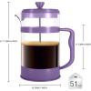 imageUtopia Kitchen 34 Ounce 1 Liter French Press Coffee Maker Tea Maker Travel Coffee Presses Heat Resistant Thickened Borosilicate Coffee Pot for Camping Travel Gifts Black Pack of 1Plum
