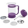 imageUtopia Kitchen 34 Ounce 1 Liter French Press Coffee Maker Tea Maker Travel Coffee Presses Heat Resistant Thickened Borosilicate Coffee Pot for Camping Travel Gifts Black Pack of 1Plum