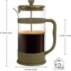 imageUtopia Kitchen 34 Ounce 1 Liter French Press Coffee Maker Tea Maker Travel Coffee Presses Heat Resistant Thickened Borosilicate Coffee Pot for Camping Travel Gifts Black Pack of 1Gold