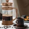imageUtopia Kitchen 34 Ounce 1 Liter French Press Coffee Maker Tea Maker Travel Coffee Presses Heat Resistant Thickened Borosilicate Coffee Pot for Camping Travel Gifts Black Pack of 1Brown