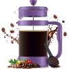 imageUtopia Kitchen 34 Ounce 1 Liter French Press Coffee Maker Tea Maker Travel Coffee Presses Heat Resistant Thickened Borosilicate Coffee Pot for Camping Travel Gifts Black Pack of 1Plum