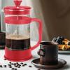 imageUtopia Kitchen 34 Ounce 1 Liter French Press Coffee Maker Tea Maker Travel Coffee Presses Heat Resistant Thickened Borosilicate Coffee Pot for Camping Travel Gifts Black Pack of 1Red