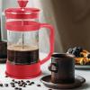 imageUtopia Kitchen 34 Ounce 1 Liter French Press Coffee Maker Tea Maker Travel Coffee Presses Heat Resistant Thickened Borosilicate Coffee Pot for Camping Travel Gifts Black Pack of 1Red