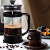imageUtopia Kitchen 34 Ounce 1 Liter French Press Coffee Maker Tea Maker Travel Coffee Presses Heat Resistant Thickened Borosilicate Coffee Pot for Camping Travel Gifts Black Pack of 1Black