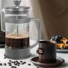 imageUtopia Kitchen 34 Ounce 1 Liter French Press Coffee Maker Tea Maker Travel Coffee Presses Heat Resistant Thickened Borosilicate Coffee Pot for Camping Travel Gifts Black Pack of 1Grey