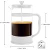imageUtopia Kitchen 34 Ounce 1 Liter French Press Coffee Maker Tea Maker Travel Coffee Presses Heat Resistant Thickened Borosilicate Coffee Pot for Camping Travel Gifts Black Pack of 1White