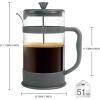 imageUtopia Kitchen 34 Ounce 1 Liter French Press Coffee Maker Tea Maker Travel Coffee Presses Heat Resistant Thickened Borosilicate Coffee Pot for Camping Travel Gifts Black Pack of 1Grey