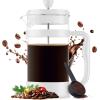 imageUtopia Kitchen 34 Ounce 1 Liter French Press Coffee Maker Tea Maker Travel Coffee Presses Heat Resistant Thickened Borosilicate Coffee Pot for Camping Travel Gifts Black Pack of 1White