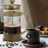 imageUtopia Kitchen 34 Ounce 1 Liter French Press Coffee Maker Tea Maker Travel Coffee Presses Heat Resistant Thickened Borosilicate Coffee Pot for Camping Travel Gifts Black Pack of 1Gold