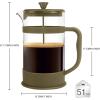 imageUtopia Kitchen 34 Ounce 1 Liter French Press Coffee Maker Tea Maker Travel Coffee Presses Heat Resistant Thickened Borosilicate Coffee Pot for Camping Travel Gifts Black Pack of 1Gold