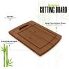 imageUtopia Kitchen Bamboo Cutting Board Set of 3 Wood Cutting Board with Juice Groove Large Medium ampamp Small Wooden Cutting Boards for Kitchen wooden chopping boards for kitchen butcher block NaturalBrown