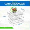 imageUtopia Kitchen Can Organizer for Pantry Storage Rack Organizer Stackable Can Organizer Can Pantry Organizers and Storage for Cans Holds up to 36 Cans for Kitchen Cabinet or Pantry WhiteChrome