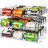 imageUtopia Kitchen Can Organizer for Pantry Storage Rack Organizer Stackable Can Organizer Can Pantry Organizers and Storage for Cans Holds up to 36 Cans for Kitchen Cabinet or Pantry WhiteChrome