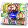 imageUtopia Kitchen Can Organizer for Pantry Storage Rack Organizer Stackable Can Organizer Can Pantry Organizers and Storage for Cans Holds up to 36 Cans for Kitchen Cabinet or Pantry WhiteChrome