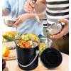 imageUtopia Kitchen Compost Bin for Kitchen Countertop  1 Gallon Compost Bucket for Kitchen with Lid  Includes 1 Spare Charcoal Filter BlackBlack