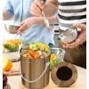 imageUtopia Kitchen Compost Bin for Kitchen Countertop  1 Gallon Compost Bucket for Kitchen with Lid  Includes 1 Spare Charcoal Filter BlackBronze
