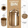 imageUtopia Kitchen Compost Bin for Kitchen Countertop  1 Gallon Compost Bucket for Kitchen with Lid  Includes 1 Spare Charcoal Filter BlackBronze