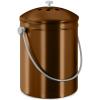 imageUtopia Kitchen Compost Bin for Kitchen Countertop  1 Gallon Compost Bucket for Kitchen with Lid  Includes 1 Spare Charcoal Filter BlackCopper