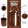 imageUtopia Kitchen Compost Bin for Kitchen Countertop  1 Gallon Compost Bucket for Kitchen with Lid  Includes 1 Spare Charcoal Filter BlackCopper