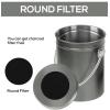 imageUtopia Kitchen Compost Bin for Kitchen Countertop  1 Gallon Compost Bucket for Kitchen with Lid  Includes 1 Spare Charcoal Filter BlackGray