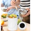 imageUtopia Kitchen Compost Bin for Kitchen Countertop  1 Gallon Compost Bucket for Kitchen with Lid  Includes 1 Spare Charcoal Filter BlackWhite