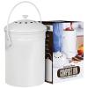imageUtopia Kitchen Compost Bin for Kitchen Countertop  1 Gallon Compost Bucket for Kitchen with Lid  Includes 1 Spare Charcoal Filter BlackWhite