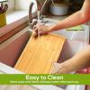 imageUtopia Kitchen Extra Large Bamboo Cutting Board with Juice Groove  Kitchen Chopping Board for Meat Cheese and Vegetables 17 x 12 Inch 2