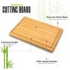 imageUtopia Kitchen Extra Large Bamboo Cutting Board with Juice Groove  Kitchen Chopping Board for Meat Cheese and Vegetables 17 x 12 Inch 2