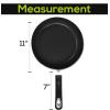 imageUtopia Kitchen Nonstick Frying Pan Set  3 Piece Induction Bottom  8 Inches 95 Inches and 11 Inches GreyBlack  Pack of 4