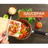 imageUtopia Kitchen Nonstick Saucepan Set with Lid 1 Quart and 2 Quarts Multipurpose Pots Set for Home Kitchen or Restaurant GreyBlackCopperGrey