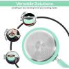 imageUtopia Kitchen Nonstick Saucepan Set with Lid 1 Quart and 2 Quarts Multipurpose Pots Set for Home Kitchen or Restaurant GreyBlackGreenBlack