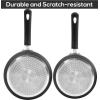 imageUtopia Kitchen Nonstick Saucepan Set with Lid 1 Quart and 2 Quarts Multipurpose Pots Set for Home Kitchen or Restaurant GreyBlackGreyBlack