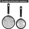 imageUtopia Kitchen Nonstick Saucepan Set with Lid 1 Quart and 2 Quarts Multipurpose Pots Set for Home Kitchen or Restaurant GreyBlackGreyBlack