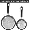 imageUtopia Kitchen Nonstick Saucepan Set with Lid 1 Quart and 2 Quarts Multipurpose Pots Set for Home Kitchen or Restaurant GreyBlackGreyBlack