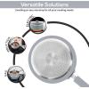 imageUtopia Kitchen Nonstick Saucepan Set with Lid 1 Quart and 2 Quarts Multipurpose Pots Set for Home Kitchen or Restaurant GreyBlackSilverBlack
