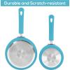 imageUtopia Kitchen Nonstick Saucepan Set with Lid 1 Quart and 2 Quarts Multipurpose Pots Set for Home Kitchen or Restaurant GreyBlackTurquoiseBlack