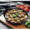 imageUtopia Kitchen Saute Fry Pan  PreSeasoned Cast Iron Skillet Set 3Piece  Frying Pan  6 Inch 8 Inch and 10 Inch Cast Iron Set  Cooking Gift for Men ampamp Women BlackBlack