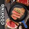 imageUtopia Kitchen Saute Fry Pan  PreSeasoned Cast Iron Skillet Set 3Piece  Frying Pan  6 Inch 8 Inch and 10 Inch Cast Iron Set  Cooking Gift for Men ampamp Women BlackBlue