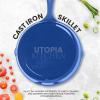 imageUtopia Kitchen Saute Fry Pan  PreSeasoned Cast Iron Skillet Set 3Piece  Frying Pan  6 Inch 8 Inch and 10 Inch Cast Iron Set  Cooking Gift for Men ampamp Women BlackBlue