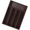 imageUtopia Kitchen Silverware Organizer Bamboo Utensil Drawer Organizer Kitchen Drawer Organizer Silverware Drawer Organizer for Cutlery Utensils ampamp Flatware 5 Compartment Natural Pack of 5Brown