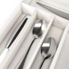 imageUtopia Kitchen Silverware Organizer Bamboo Utensil Drawer Organizer Kitchen Drawer Organizer Silverware Drawer Organizer for Cutlery Utensils ampamp Flatware 5 Compartment Natural Pack of 5White