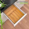 imageUtopia Kitchen Silverware Organizer Bamboo Utensil Drawer Organizer Kitchen Drawer Organizer Silverware Drawer Organizer for Cutlery Utensils ampamp Flatware 5 Compartment Natural Pack of 5Natural