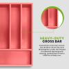 imageUtopia Kitchen Silverware Organizer Bamboo Utensil Drawer Organizer Kitchen Drawer Organizer Silverware Drawer Organizer for Cutlery Utensils ampamp Flatware 5 Compartment Natural Pack of 5Coral