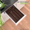 imageUtopia Kitchen Silverware Organizer Bamboo Utensil Drawer Organizer Kitchen Drawer Organizer Silverware Drawer Organizer for Cutlery Utensils ampamp Flatware 5 Compartment Natural Pack of 5Brown