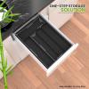 imageUtopia Kitchen Silverware Organizer Bamboo Utensil Drawer Organizer Kitchen Drawer Organizer Silverware Drawer Organizer for Cutlery Utensils ampamp Flatware 5 Compartment Natural Pack of 5Black